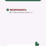 Vaga para Recepcionista