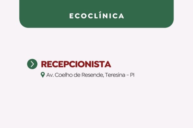 Vaga para Recepcionista