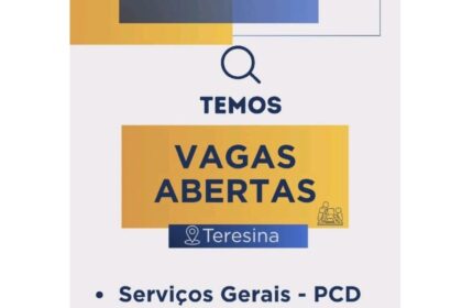 Vaga para Serviços Gerais (PCD)