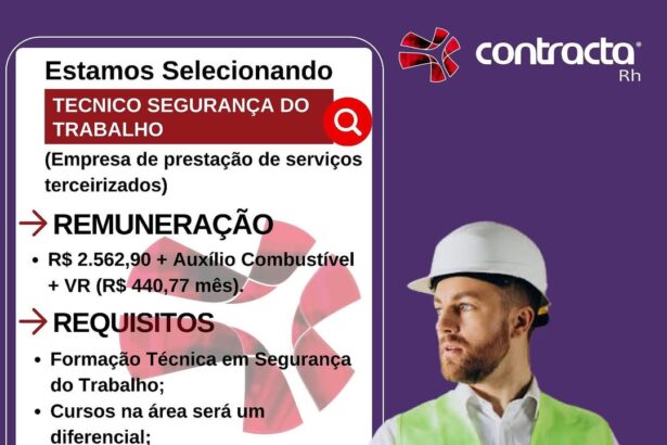 Vaga para Técnico em Segurança do Trabalho