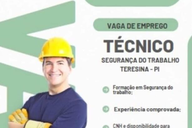 Vaga para Técnico em Segurança do Trabalho