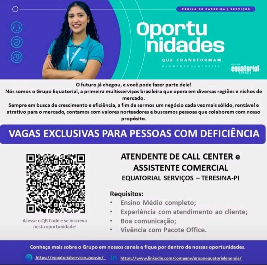 Vagas para PCD