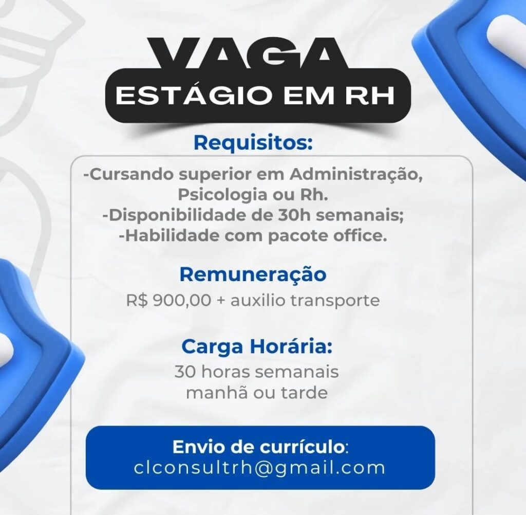 Vaga de Estágio para RH