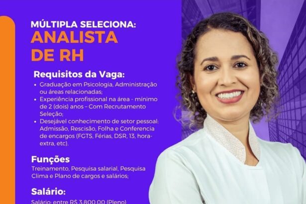 Vaga para Analista de RH
