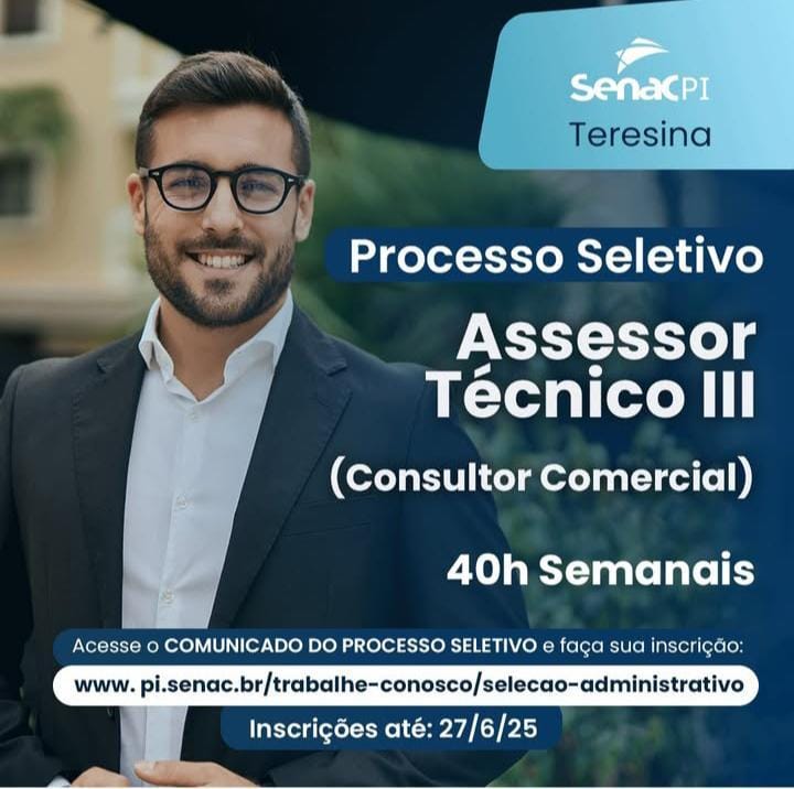 Vaga para Assessor Técnico III