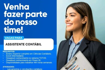 Vaga para Assistente Contábil