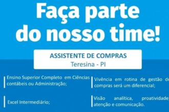 Vaga para Assistente de Compras