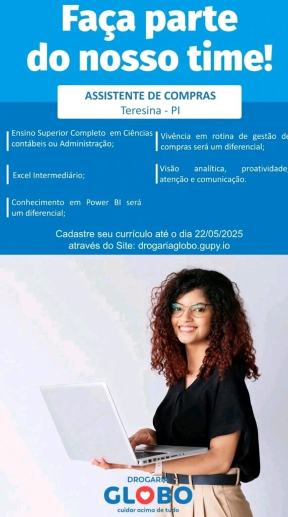 Vaga para Assistente de Compras