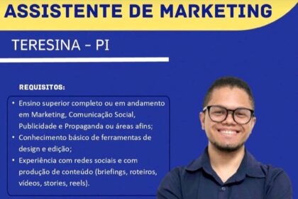 Vaga para Assistente de Marketing