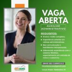 Vaga para Auxiliar Administrativo