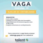Vaga para Auxiliar de Contabilidade
