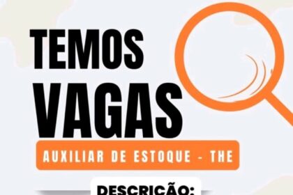 Vaga para Auxiliar de Estoque