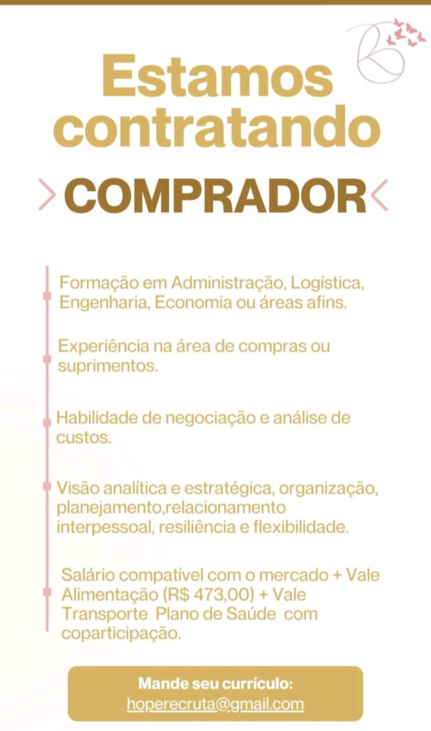 Vaga para Comprador