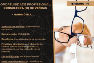 Vaga para Consultor(a) de Vendas