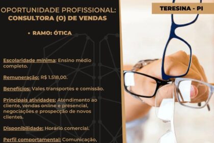 Vaga para Consultor(a) de Vendas