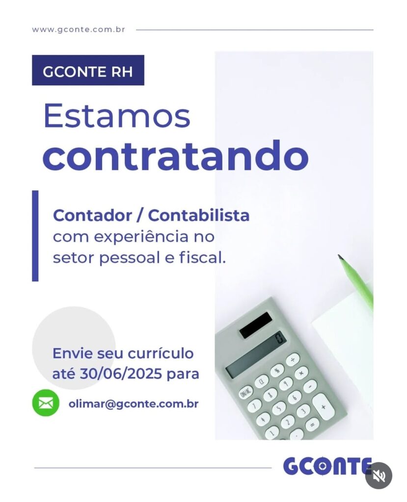 Vaga para Contador/ Contabilista