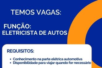 Vaga para Eletricista de Autos