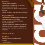 Vaga para Garçom