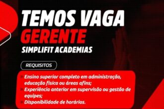 Vaga para Gerente