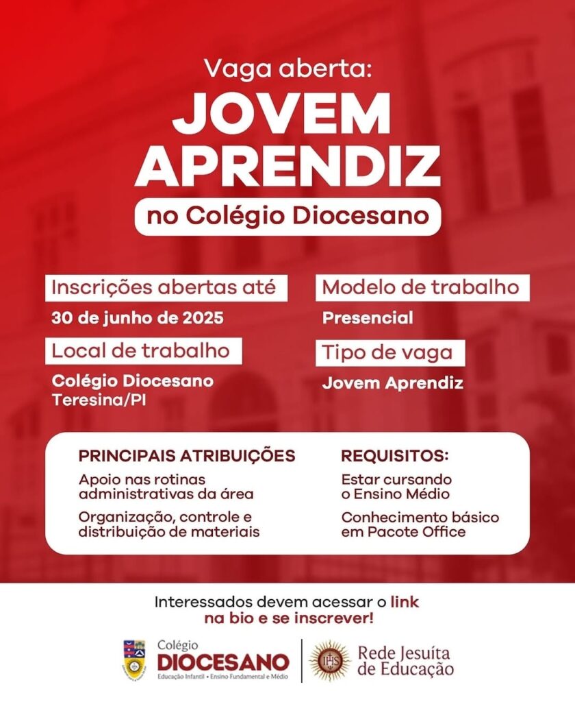 Vaga para Jovem Aprendiz