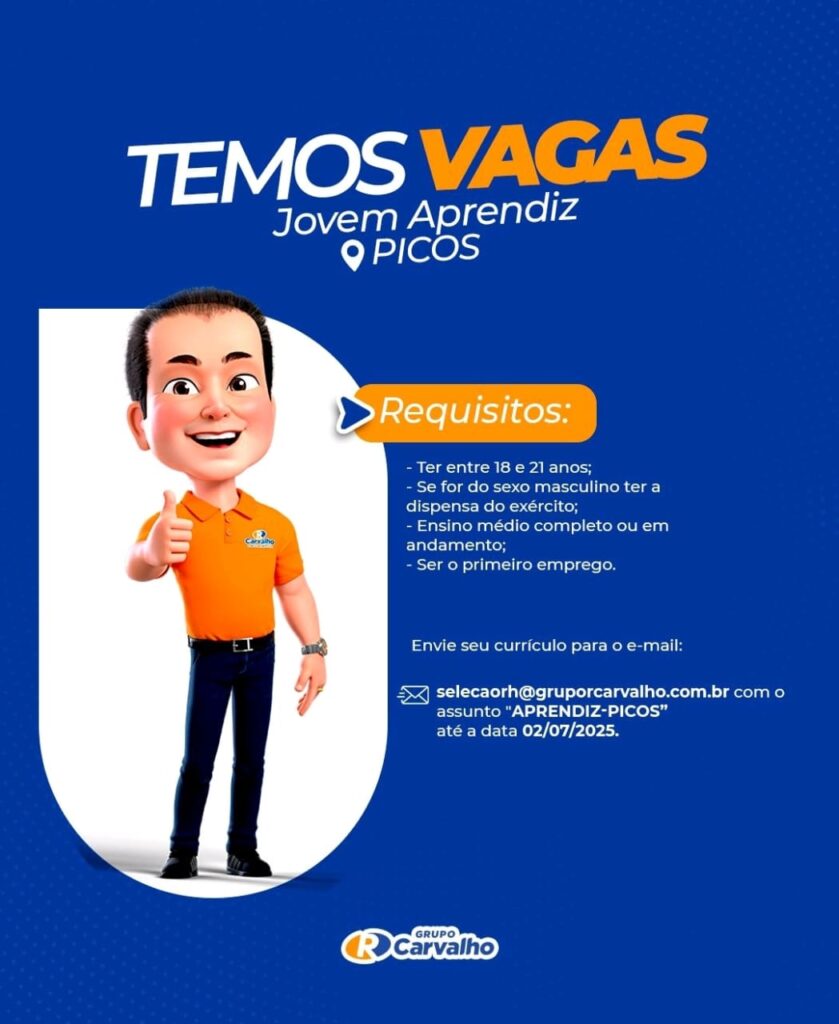 Vaga para Jovem Aprendiz em Picos