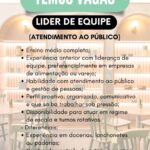 Vaga para Líder de Equipe