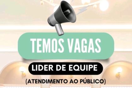 Vaga para Líder de Equipe