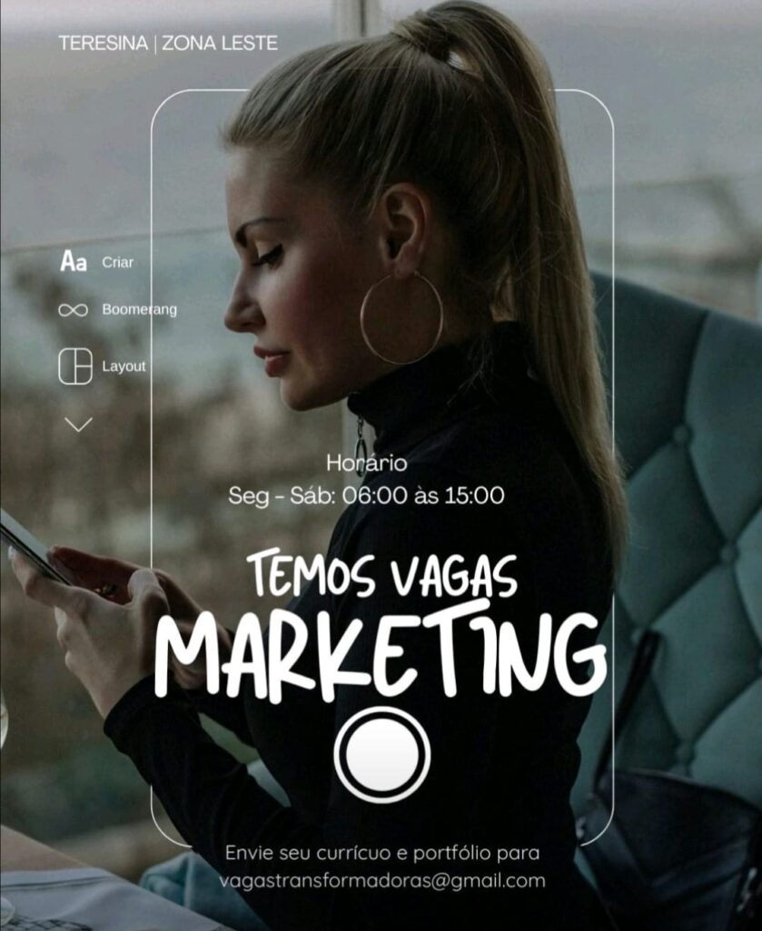 Vaga para Marketing