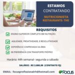 Vaga para Nutricionista
