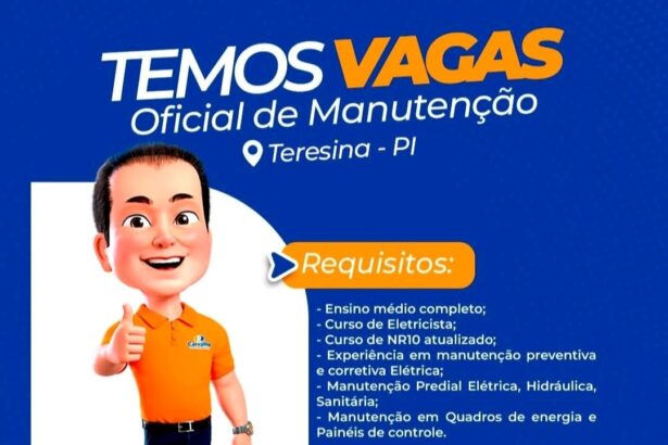 Vaga para Oficial de Manutenção