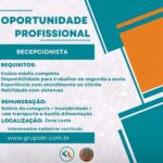 Vaga para Recepcionista