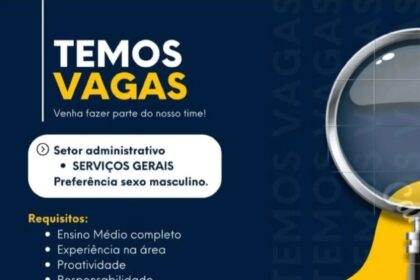 Vaga para Serviços Gerais