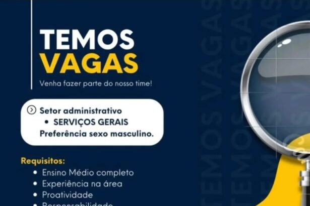 Vaga para Serviços Gerais