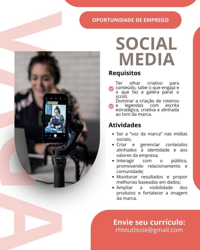 Vaga para Social Media