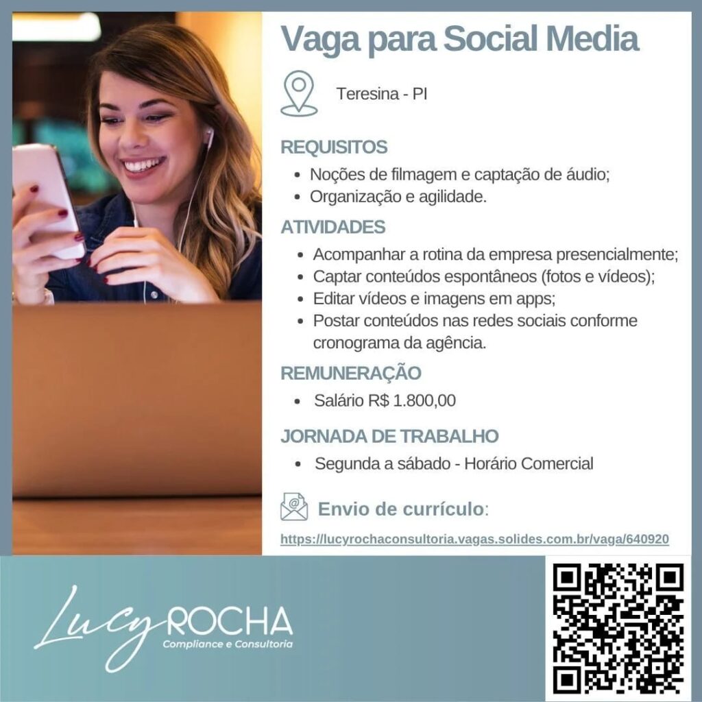 Vaga para Social Media