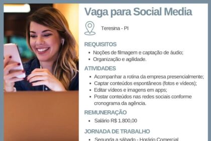 Vaga para Social Media