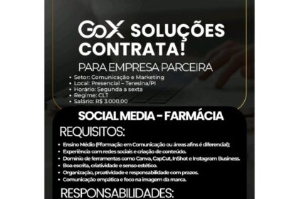 Vaga para Social Media