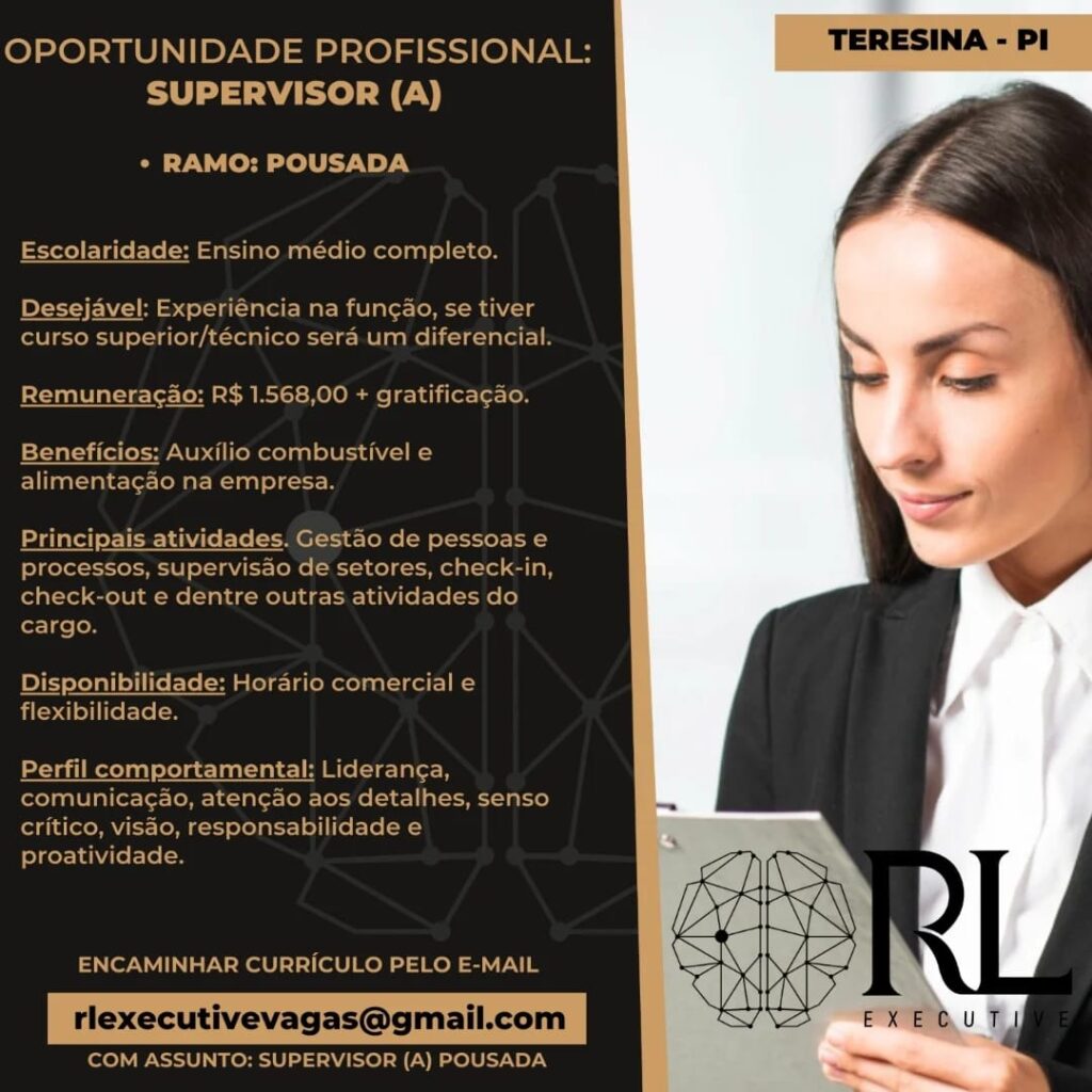 Vaga para Supervisor(a)