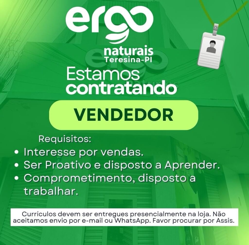 Vaga para Vendedor