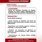 Vaga para Vendedor Interno