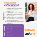 Vaga para Vendedora
