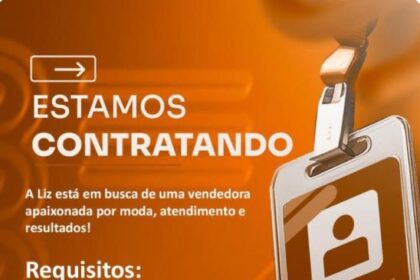 Vaga para Vendedora