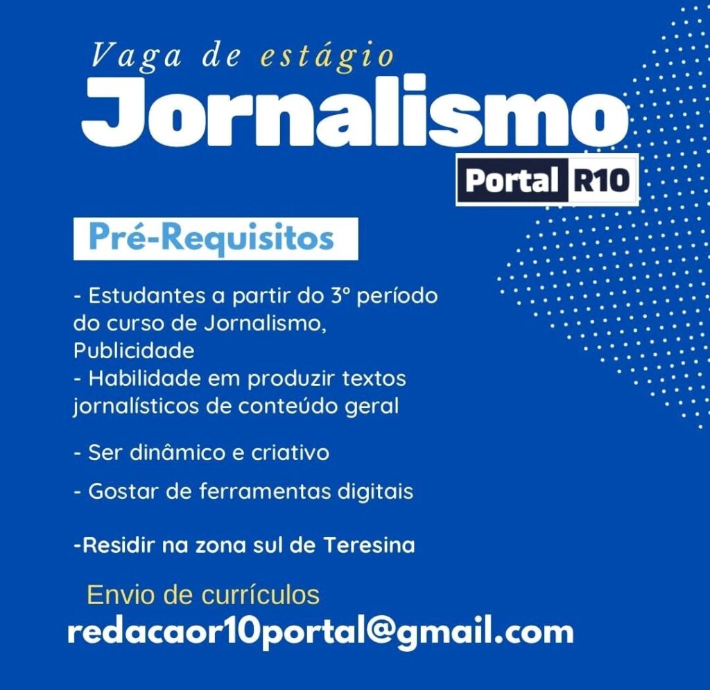 Vaga de Estágio para Jornalismo