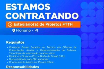Vaga de Estágio para Projetos em Floriano