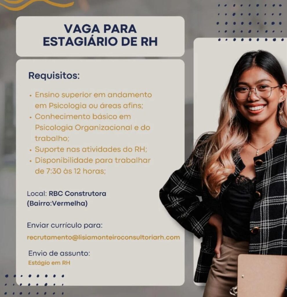 Vaga de Estágio para RH