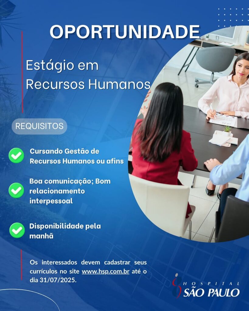 Vaga de Estágio para RH