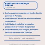 Vaga de Estágio para Serviço Social