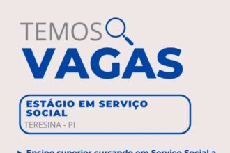 Vaga de Estágio para Serviço Social