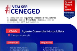Vaga para Agente Comercial Motociclista em Campo Maior