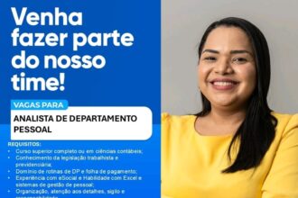 Vaga para Analista de DP